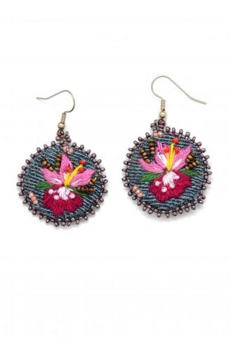 Denim Flor Earrings Denim Flor Earrings